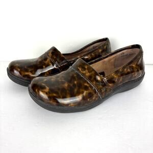 BOC tortoise shell clogs shoes 6M slip on comfort